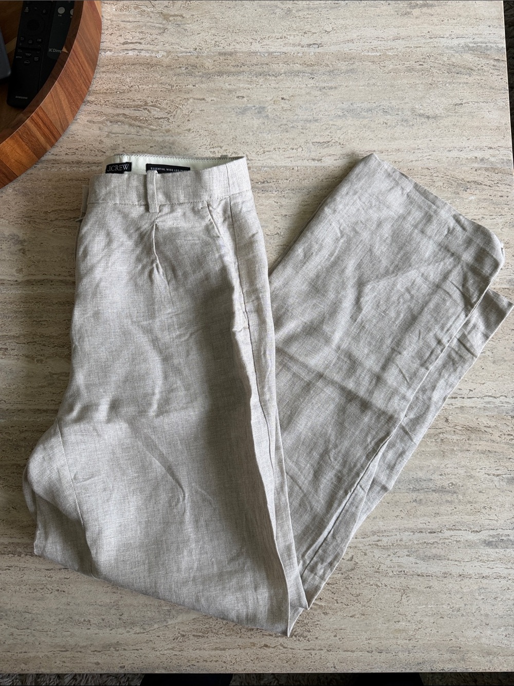J. Crew Light Beige Linen-Blend Chinos